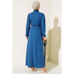 Vestido túnel cintura media plaqueta índigo - Product Image 3