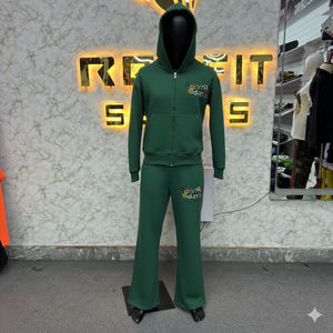 Vente chaude Meilleure qualité Personnalisé Client Le plus demandé Prix bas Style Unique Long cordon Unisexe Zipper Survêtements - Product Image 1