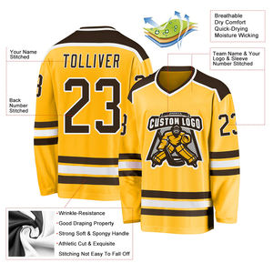 Maillot de hockey professionnel personnalisé de haute qualité Technique de sublimation de vêtements de sport de hockey sur glace en gros - Product Image 5