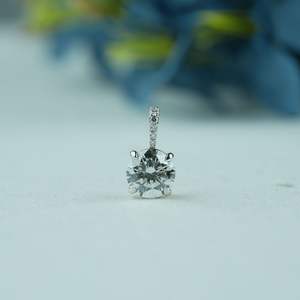 Premium 3.16ct Lab crecido diamante moissanite peso ligero colgante oro rosa oro plata redondo IGI SGL venta al por mayor oem odm - Product Image 5