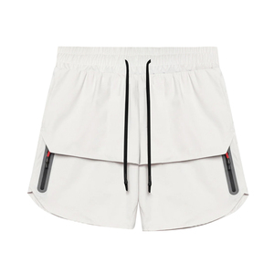 กางเกงกีฬาขาสั้นผู้ชาย, กางเกงกีฬาฤดูร้อนแห้งเร็วระบายอากาศได้ดีกางเกงลำลองวิ่งหลายกระเป๋าขนาดใหญ่พิเศษ - Product Image 3