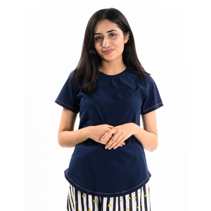 Camiseta de manga corta para mujer de estilo personalizado de alta calidad nueva moda informal ropa ajustada de calle alta - Product Image 5