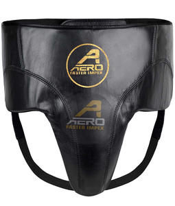 Secure Fit Premium Leather <b>Groin</b> <b>Guard</b> Cup Training Gear for Martial Arts <b>MMA</b> Kickboxing Boxing Protection - Product Image 3
