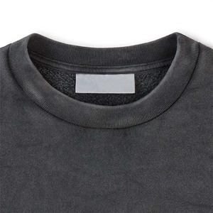 Sudadera Unisex de Forro Polar con Cuello Redondo para Invierno, con Logotipo Personalizado Bordado, Diseño Liso Teñido - Product Image 3