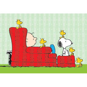 Colección de Cacahuetes de Estilo Moderno - Diseño de Papel con Bodegones de Charlie Brown, Snoopy y Woodstock - Product Image 1