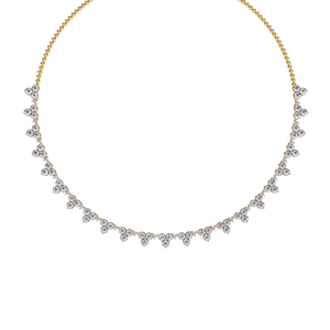 Collier en or 18 carats pour filles avec diamant cultivé en laboratoire, élégants colliers en diamant pour filles - Product Image 1