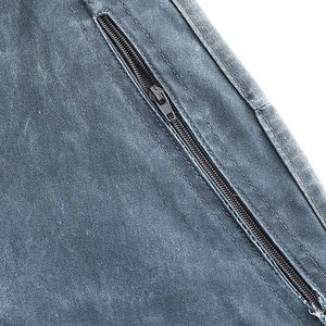 Gilet en jean décontracté dernier cri pour hommes sans manches avec poches sur la poitrine et sur le côté Gilet en jean respirant pour hommes - Product Image 3