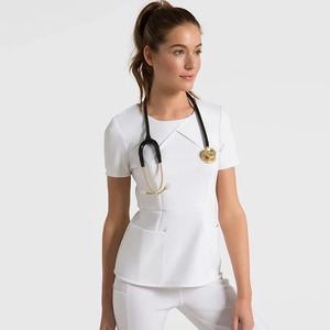 Conjunto de Enfermería de moda para mujer, conjuntos de enfermera, uniforme de hospital, fábrica de Enfermería Médica, uniforme al por mayor, uniformes de hospital de verano - Product Image 2