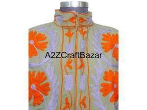 Veste d'hiver en coton pour femme, broderie Suzani, motif floral, tissu en duvet, avec robe indienne, manteau rembourré, cadeau pour elle - Product Image 3