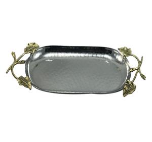 Plateaux de rangement en métal en gros Accessoires finis plaqués or fantaisie Décoration de la maison Plateau de table - Product Image 5