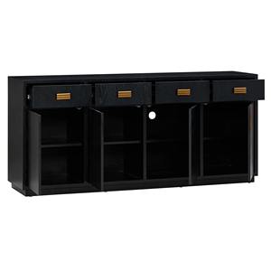 Aparador moderno de madera maciza de roble, 4 puertas, 4 cajones, armario para cocina, dormitorio, almacenamiento, casas de lujo, muebles de calidad, venta al por mayor - Product Image 4