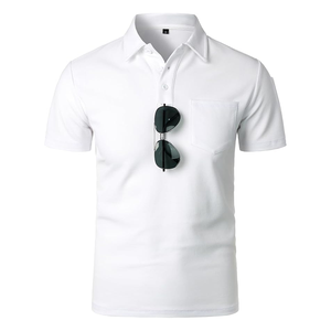 Polos respirants 100% coton pour hommes, dernière tendance, coutures multicolores, t-shirt polo à revers à manches longues - Product Image 2