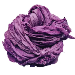 custom dyed recycled sari silk ribbons made from premium quality