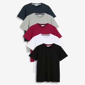 Camiseta de manga corta con cuello redondo informal de lujo para hombre, Camiseta de algodón de primera calidad con estampado de pantalla de bloque de Color liso listo - Product Image 1