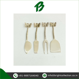 Juego de cuchillos para queso Material de excelente calidad Vajilla Mango de mariposa Juego de corte de queso de latón para bodas y eventos - Product Image 2