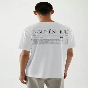 Streetwear venta al por mayor algodón orgánico PV en diferentes métodos de impresión Material blanco camiseta negra Camiseta de manga larga Camiseta de los hombres - Product Image 2