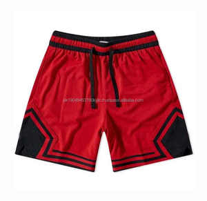 Short athlétique en maille avec logo personnalisé pour hommes vêtements de sport pour la course à pied imprimés de basketball et de fitness à séchage rapide - Product Image 4