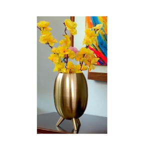 Brass Flower <b>Vase</b> With <b>Engraving</b> Gold Finished For Home Decor Table Decoration High Quality - Product Image 1