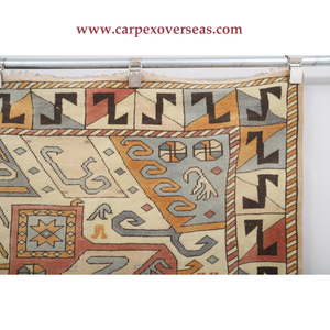 Tapis en laine turque vintage de couleur silencieuse pour la maison, les hôtels, les couloirs, résistant aux taches et aux antimicrobiens - Product Image 3