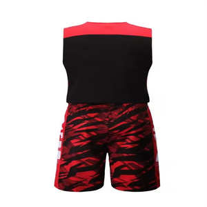 Uniforme de baloncesto personalizable de poliéster para hombre, conjunto de chica de talla grande, último diseño, logotipo personalizado, bordado, ropa deportiva transpirable - Product Image 6