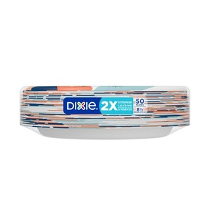 Dixie Disposable <b>Paper</b> <b>Plates</b>, Multicolor, 8.5 In, 50 Count - Product Image 5