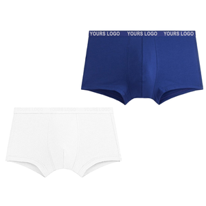 Vente directe en usine de boxers pour hommes taille haute vêtements pour hommes vente en gros 100% coton tissu personnalisé sous-vêtements en coton pour hommes vêtement - Product Image 1