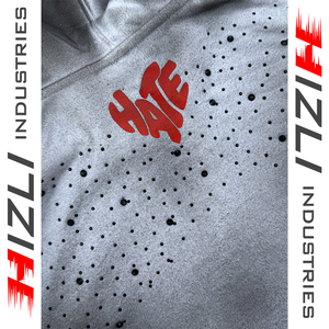 Sweat-shirt à capuche oversize pour homme, imprimé DTG, brodé, streetwear, design délavé noir, logo frontal, poche, en molleton bouclette, hiver - Product Image 4