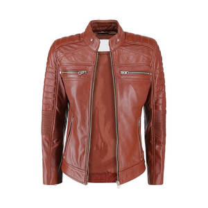 Chaqueta de cuero de alta calidad para mujer al por mayor, chaqueta de cuero de manga larga con diseño personalizado para la calle - Product Image 3