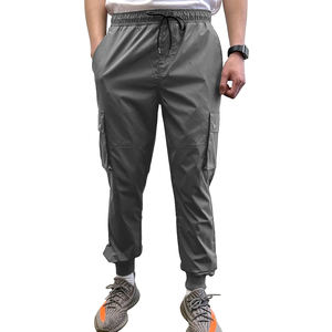 2024 nouveauté Logo personnalisé 100% coton polaire pantalons de survêtement dessiner String survêtement pantalon pour hommes taille moyenne Streetwear Style décontracté - Product Image 4