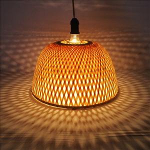 Plafonnier moderne de luxe en rotin fait à la main en osier Design en bambou pour décoration intérieure et extérieure prêt à expédier - Product Image 5