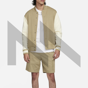 Vente en gros, veste universitaire personnalisée pour hommes, col montant, manches longues, top ventes, tissu en toile avec logo brodé personnalisé - Product Image 2