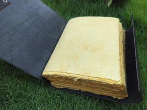 Libro de dragón doble de hechizos, diario de cuero, cuaderno de papel rústico, Grimorio, diarios antiguos góticos, regalo para Navidad - Product Image 2