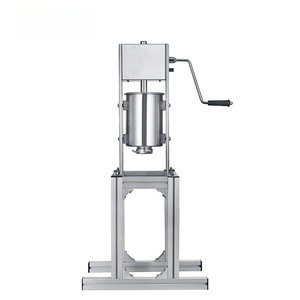 Manual <span class=keywords><strong>de</strong></span> acero inoxidable <span class=keywords><strong>de</strong></span> alta resistencia, Churrera española, máquina <span class=keywords><strong>de</strong></span> Churros vertical operada a <span class=keywords><strong>mano</strong></span> para hacer frutas latinas - Product Image 2