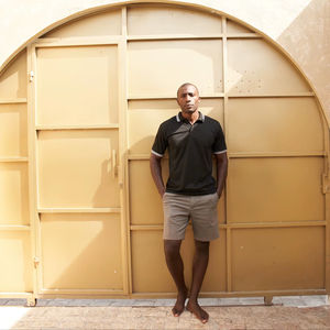 T-shirt décontracté unisexe Ultifresh ODM à manches courtes, panneau contrasté, tissu respirant en laine non tissée, brodé - Product Image 5