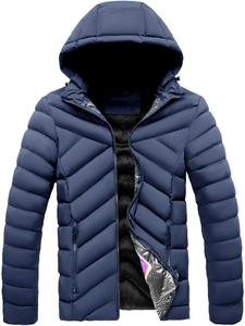 Venta al por mayor de los hombres de invierno Parka chaquetas transpirable con capucha de diseño personalizado a prueba de viento de poliéster de estilo de la calle - Product Image 6