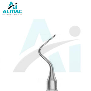 Elevador Dental Manual de Acero Inoxidable de Alta Calidad ALMAC con Dientes Curvos y Empuñadura Acolchada de Lujo, Duradero, con Certificación CE - Product Image 3