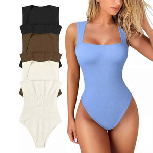 Body sexy pour femme sans manches, haute qualité, effet ventre plat, sans couture, en dentelle, style activewear, streetwear, moulant, décontracté - Product Image 2