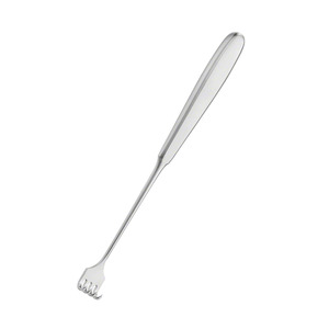VOLKMANN Wound Retractor 225 mm 8.78" 4 Prongs Sharp Depth <b>9</b> mm Width 19 mm Skin Hook Surgical Retractor - Product Image 6