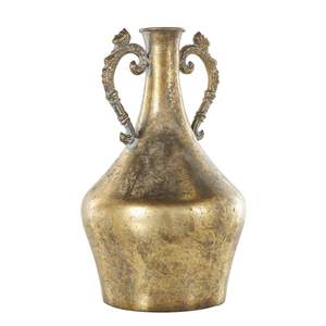 Handmade Iron Flower <b>Vase</b> Intricate Floral <b>Engravings</b> for Gifting & Enhancing Luxury Home Decor - Product Image 3