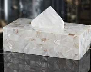 Boîte à mouchoirs de haute qualité à la main en incrustation d'os boîte à mouchoirs en résine pour hôtel restaurant avec couleur personnalisée meilleur vendeur - Product Image 4