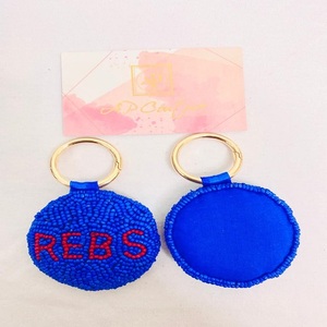 Nouveauté Porte-clés personnalisé en sequins et perles Mode Porte-clés orné à la main Ap Curated Couture pour étudiants Filles - Product Image 5