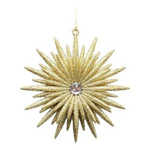 Creative Charm Top Quality Christmas New Year Hanging Decoration Clear Light Purple Acrylic Spiky Trimming Star <b>Ornament</b> - Product Image 6