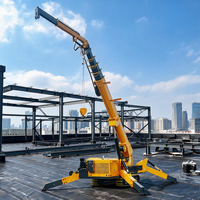 Grúa Araña RST L-712 de 10 Toneladas con Certificación CE, Telescópica, Diésel, con Pluma Extensible para Proyectos de Construcción en Altura