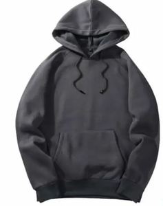 Suéter con capucha de terciopelo de doble cara informal para hombre, de talla grande colección de otoño, cálido, suelto, sólido, no tejido - Product Image 4