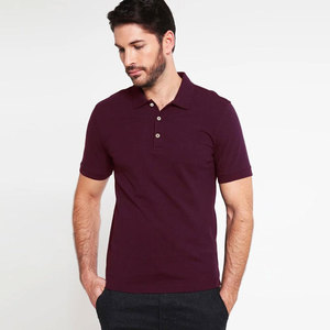 Polo Polo à Manches Courtes pour Hommes de Couleur Unie Approvisionnement d'Usine Personnalisé - Product Image 2