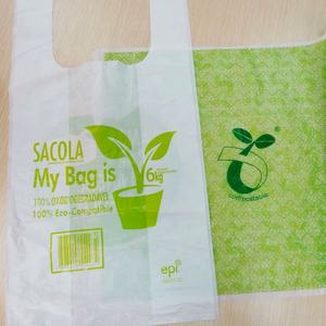 Biodegradable Eco Friendly Supermarket T Shirt <b>Bags</b> - Product Image 4