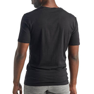 T-shirts d'été à manches courtes et col en V de qualité, nouvelle mode, vêtements personnalisés en usine, t-shirt en coton à col en V pour hommes - Product Image 3