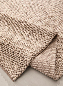 Alfombras de Diseño de Última Moda, Alfombras Tejidas a Mano con Bucle Natural de Lana, Alfombras de Lana Hechas a Mano con Bucle Trenzado para Sala de Estar - Product Image 6