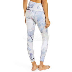 2025 mallas deportivas de alta elasticidad para mujer, mallas sin costuras para gimnasio con patrón sólido, pantalones deportivos para niñas - Product Image 3