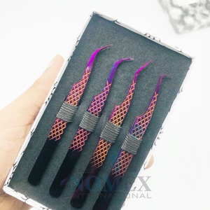 Pinzas para pestañas Perfect Grip Strong Hold a precios de mayorista Pinzas de 90 grados con pinzas curvas para pestañas Acero sostenible - Product Image 2